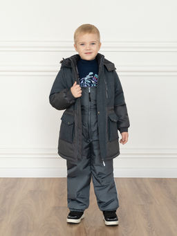 Куртка детская зимняя графит