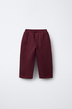 STRAIGHT-LEG PLUSH TEXT TROUSERS - Zara фото 7