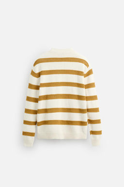 OPEN KNIT TEXTURED STRIPE JUMPER - Zara фото 7
