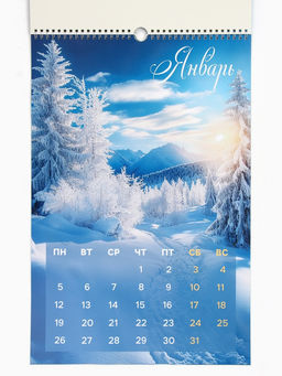 Календарь 2026 перекидной на ригеле А3 «Пейзажи»