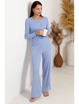 Лонгслив облегающий из фактурного трикотажа в рубчик с круглым вырезом на пуговицах - Vilatte фото 5