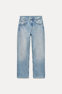 TRF STRAIGHT HIGH-WAIST JEANS - Zara фото 7