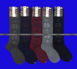 Цена за 6 пар. Зувей гольфы женские внутри махра ангора+шерсть 36-41  фото 3