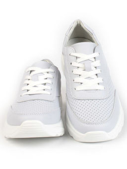 05-SD2-3D GRAY/PURPLE Кроссовки женские (натуральная кожа)