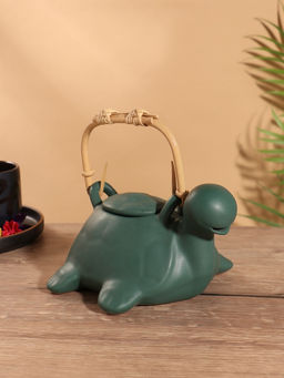 Чайник заварочный Черепаха, керамика, зелёный - Simaland фото 2