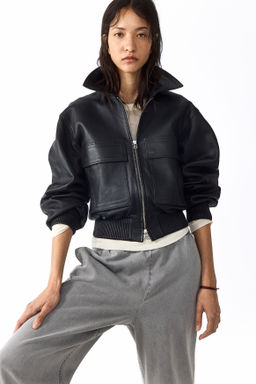 Pantal?n denim con cord?n de ajuste - H&m фото 7
