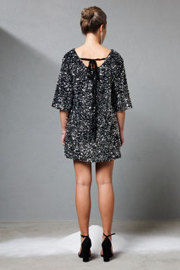 Платье KOKOdea 8.63-Р черный/серебристый  фото 3