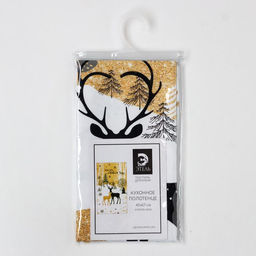 Новогоднее полотенце Этель Тепла и уюта 40х67 см, 100% хл, саржа 190 гр/м2  фото 6