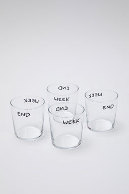 Trendyolmilla Home 4lu Bask?l? Bardak Seti TPHSS25BRD00007