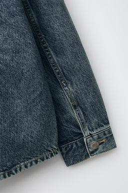 SOBRECAMISA DENIM / Azul / Verde - Zara фото 5