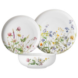НАБОР ПОСУДЫ ОБЕДЕННЫЙ LEFARD WILDFLOWERS НА 4 ПЕР. 12 ПР. ЦВЕТЫ