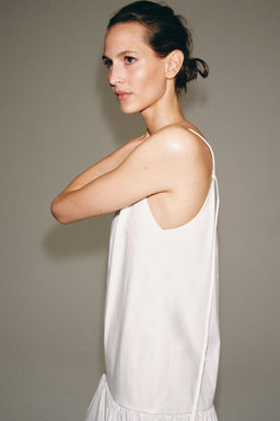 VESTIDO PLIEGUES ZW COLLECTION / Blanco - Zara фото 4