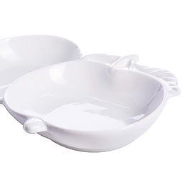 60016 Менажница 2 отдел.,Яблоки, фарфор LR (х24) - Mayer&boch фото 2