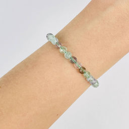 Браслет из Флюорита огранка 17,5 см + - Радуга самоцветов фото 2