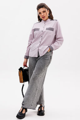 Блуза ANELLI 1250 ледяная лаванда  фото 4