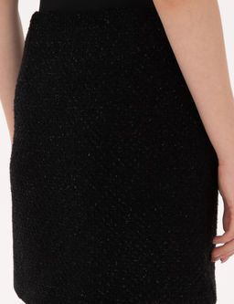 Siyah A Kesim Dokuma Etek