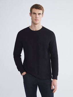 Bisiklet Yaka Uzun Kollu Erkek Ti??rt