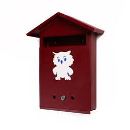 Ящик почтовый с замком, вертикальный, Домик, вишнёвый - Simaland фото 7
