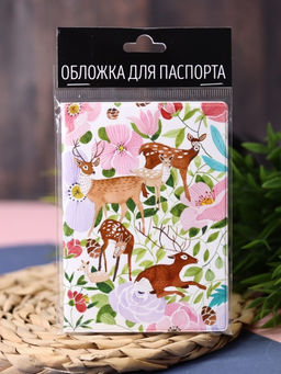 ОБЛОЖКА ДЛЯ ПАСПОРТА "Pattern Purple", плотность 600 мкм