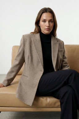 TRENDYOLMILLA Bordo Kase Fitted Blazer Ceket TWOAW25BC00011  фото 12