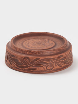 Форма для запекания «Вьюнок», 300 мл., 12×4 см, красная глина