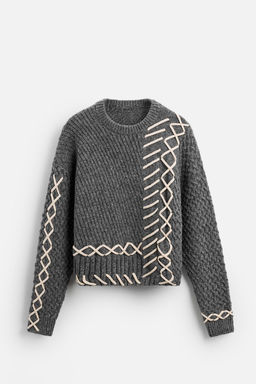 LIMITED EDITION SWEATER WITH CONTRAST TRIMS - Zara фото 7
