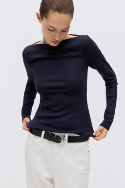 Top de canal? con escote barco - H&m фото 4