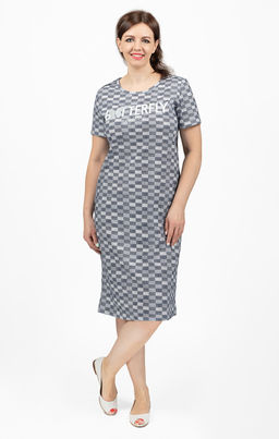 Платье с карманами, принт Batterfly (713-9)