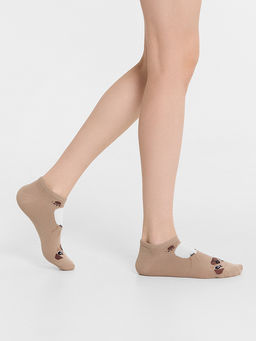 Носки детские (3 пары) бежевые с рисунком в виде собачек - Mark formelle фото 2