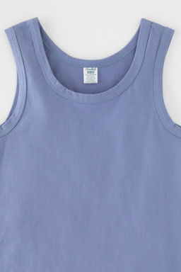 К 1190-2уп/ультрамарин,пыльно-голубой джинс майка для мал - Crockid фото 4