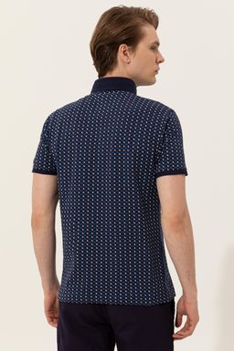 U. S. Polo Assn Мужская темно-синяя футболка с воротником-поло - U.s. polo assn фото 5