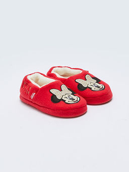 Minnie Mouse Lisansl? Pel?? K?z ?ocuk Ev Ayakkab?s?