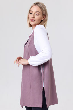 Жилет эко-замша 4241/02/Пыльно-голубой - Rise фото 10