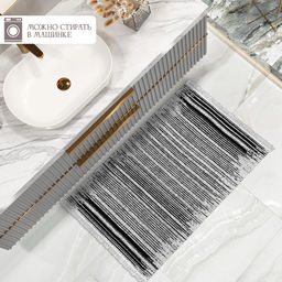 Коврик безворсовый ПРОВАНС icarpet 60*100 004 обсидиан 07 фото 3