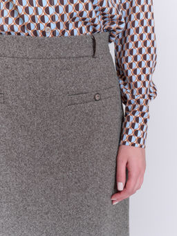 юбка для холодной погоды с добавлением шерсти - Трика фото 6