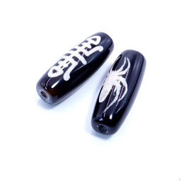 Бусина Дзи уп-2шт Скарабей символизирует мощную защиту и процветание дома