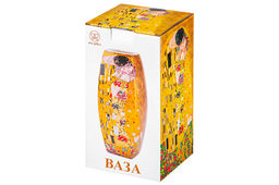 Ваза 1,5 л 11*11*21 см "Поцелуй" квадрат, NEW BONE CHINA