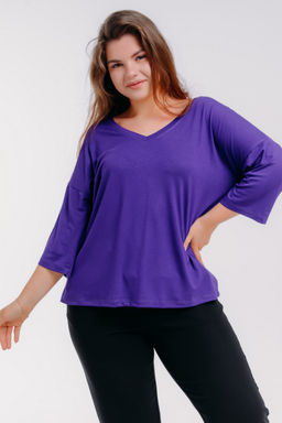 Футболка женская из вискозы Марина сочная ежевика