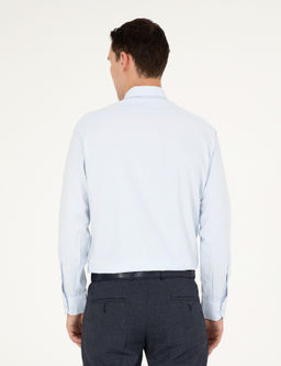 A__k Mavi Regular Fit Uzun Kollu Basic G_mlek