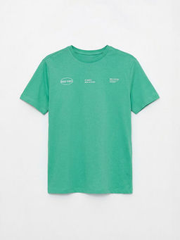 Bisiklet Yaka Bask?l? Erkek ?ocuk ?ortlu Pijama Tak?m?