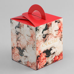 Цена за 5 шт. Коробка для 1 капкейка, «Цветочки», 9.2×9.2×11.1 см