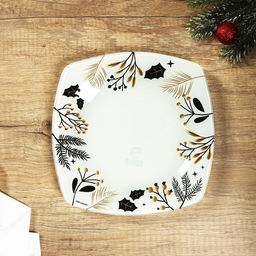 Тарелка плоская новогодняя «Чудесное время», 20×20 см