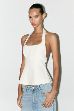 HALTER TOP WITH BOWS - Zara фото 8