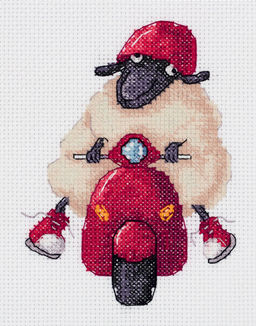 Klart набор для вышивания 8-538 Я уже выехал! 12 х 15.5 см