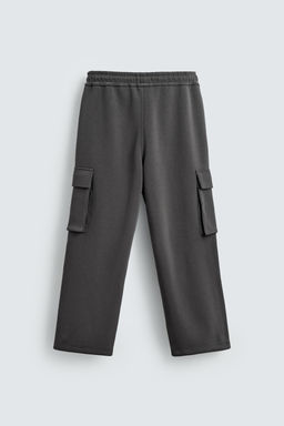 NEOPRENE-EFFECT PLEATED CARGO TROUSERS - Zara фото 6
