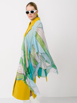 Большой мягкий очень нежный двусторонний палантин в стиле арт-деко - Tantino фото 3