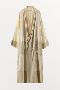 ABRIGO COMBINADO JACQUARD LINO LIMITED EDITION / Vainilla - Zara фото 7