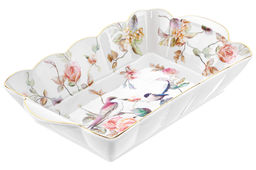 Блюдо сервировочное 800 мл 26,5*15,5*5 см Певчие птички NEW BONE CHINA, фарфор - Elan gallery фото 5