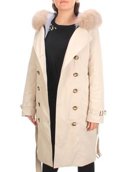 21002 BEIGE Пальто зимнее женское MAILILUO (150 гр. холлофайбера) - Fashion фото 9