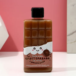 Гель для душа Пусть жизнь будет сладкой, 300 мл, аромат молочного шоколада, Чистое счастье